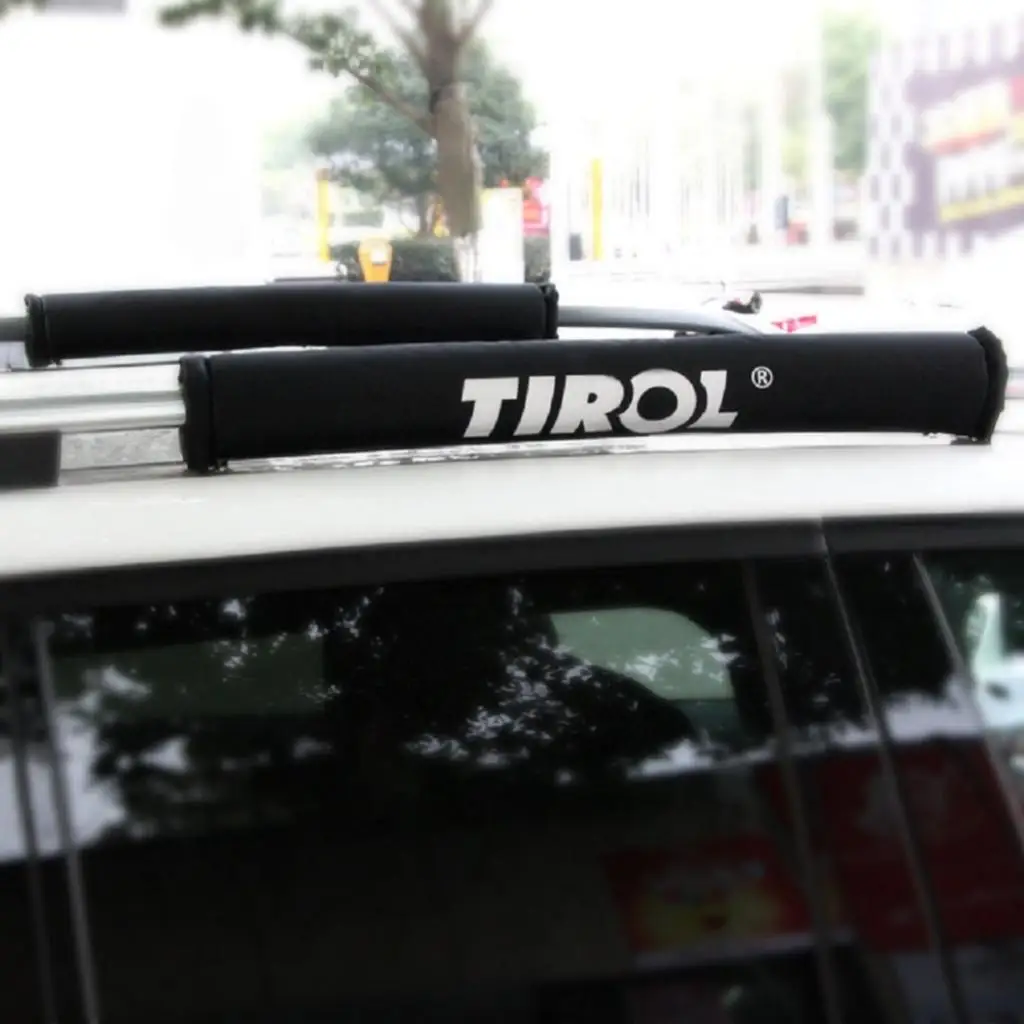 Car Exterior Parts, Car Roof Rack Strap-2x Auto Soft Roof Rack Covers Protector Universal For Car Surfboard Kayak
