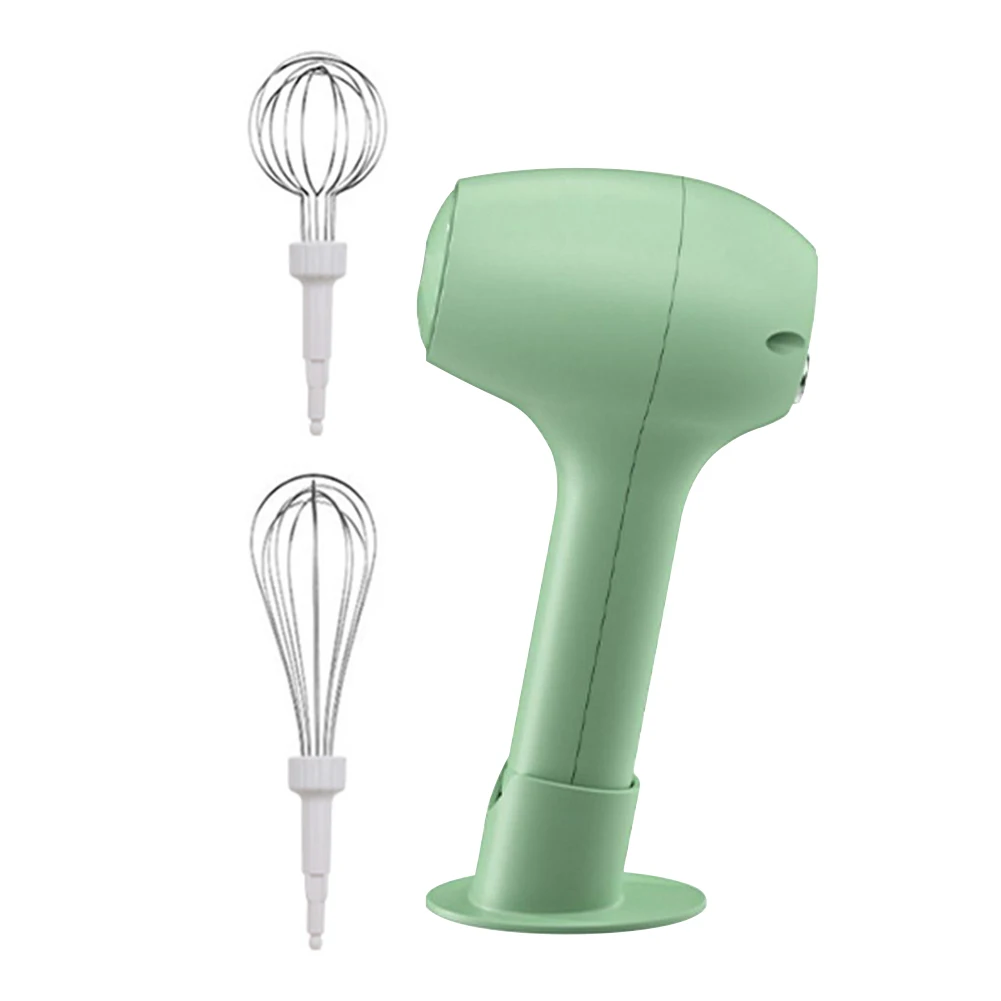 전기 핸드 헬드 에그 비터, 1 단추 시작, 2 스테인레스 거품기, 휘핑 또는 계란 버터 크림 믹싱용 스탠드 
