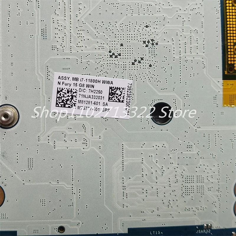 M75777-601 Used For HP ZBook Fury 15.6 Inch G8 Mobile Workstation