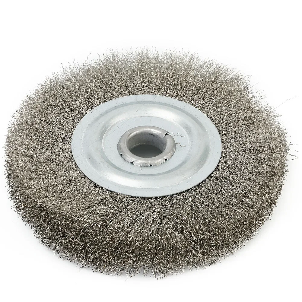 

Polishing Wire Brushes Stainless Steel Crimped Wire Wheel Brush Drill Rotary Grinding Tools Accessories Remove Deburring Metal