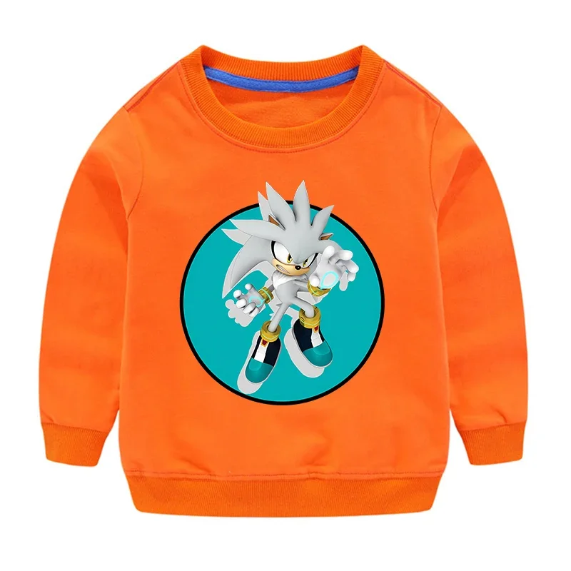 thumbnail image 1 of Suéter Sonics para niño y niña, sudadera de otoño e invierno, jersey de tela estampada, regalo de cumpleaños y Navidad, 1 of 5