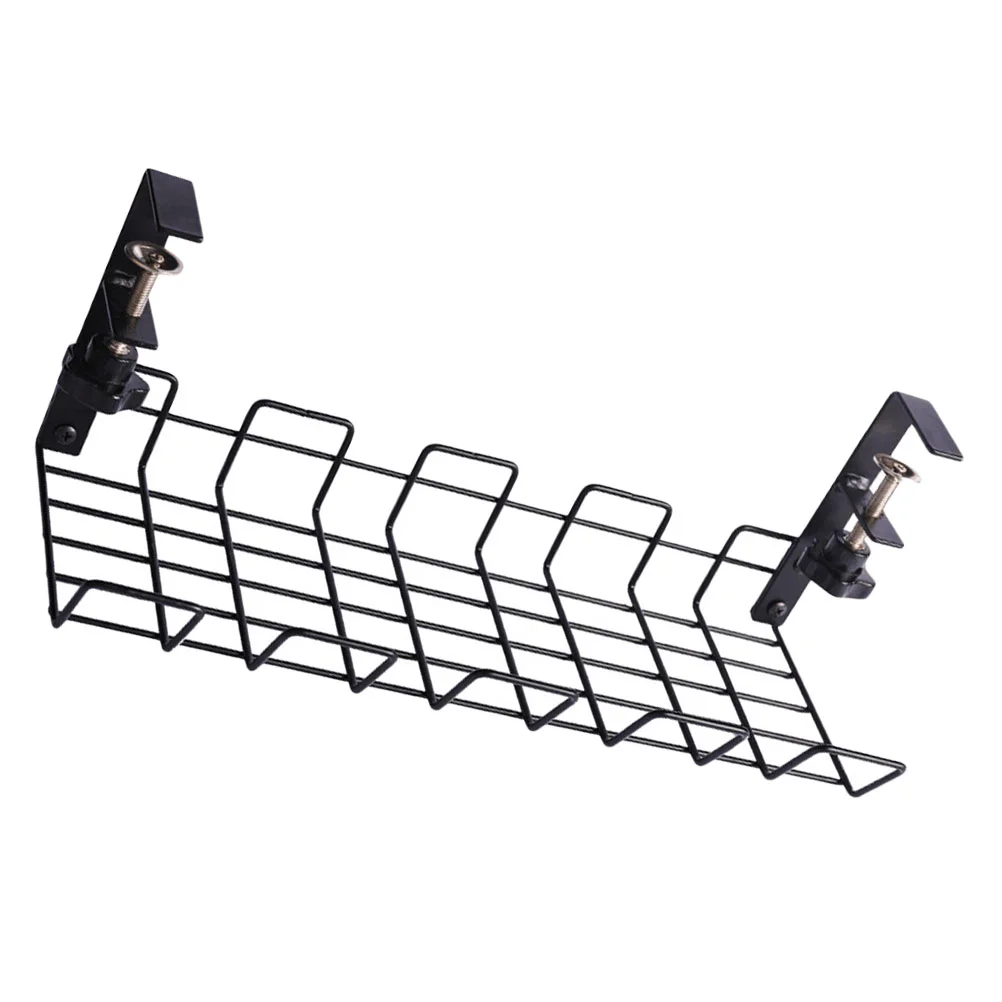 

Wire Basket Shelf Under Table Storage Rack Wire Desk Cable Under Management Tray Cord Organizer Rack Wire Cable Shelf Basket