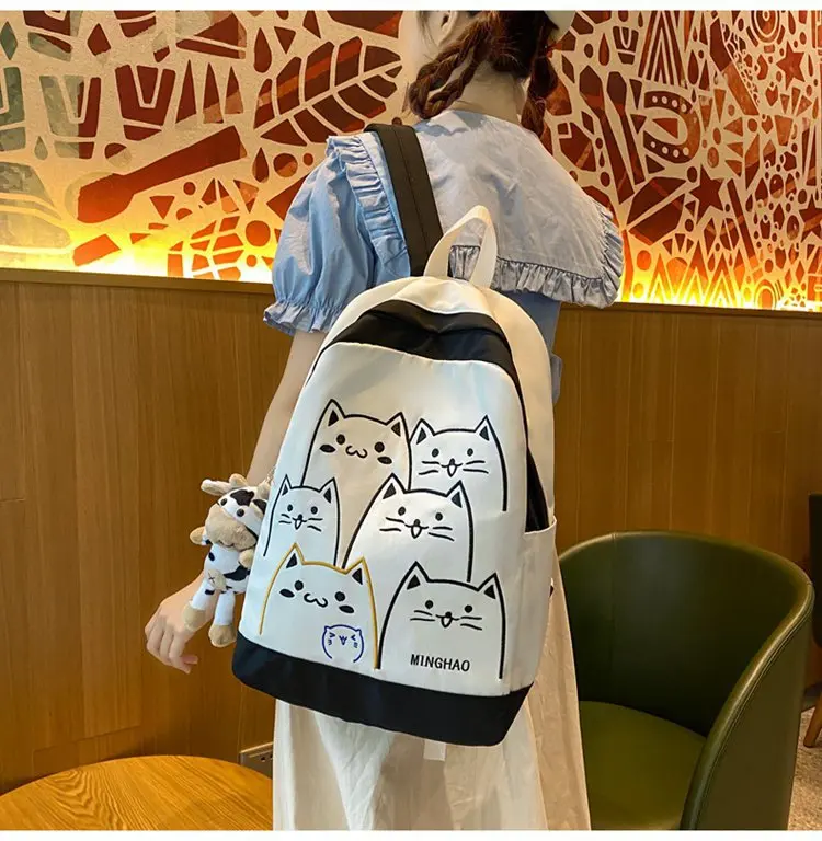 Kawaii Korea Style Cats Pastel Backpack - Limited Edition