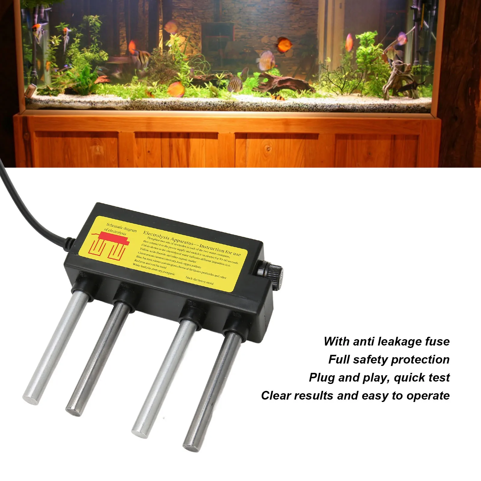 Water Electrolyzer Water Electrolyzer Leakage Proof Fuse Plug and Play Water Quality Electrolyzer Drinking Well 100‑240V