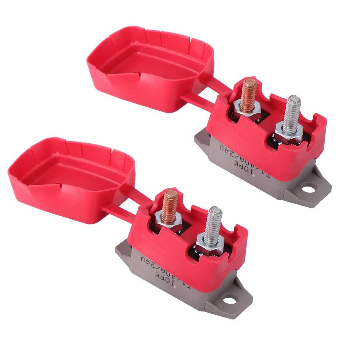 

2 Pcs Automatic Reset for Open Circuit Breaker Ship 12V/24V Car Plastic