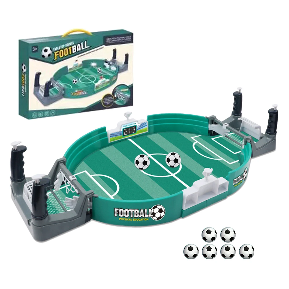 Juego de fútbol de mesa para niños, juego de futbolín educativo portátil  con pelota y marcador de puntuación, mini mesa de futbolín para adultos y