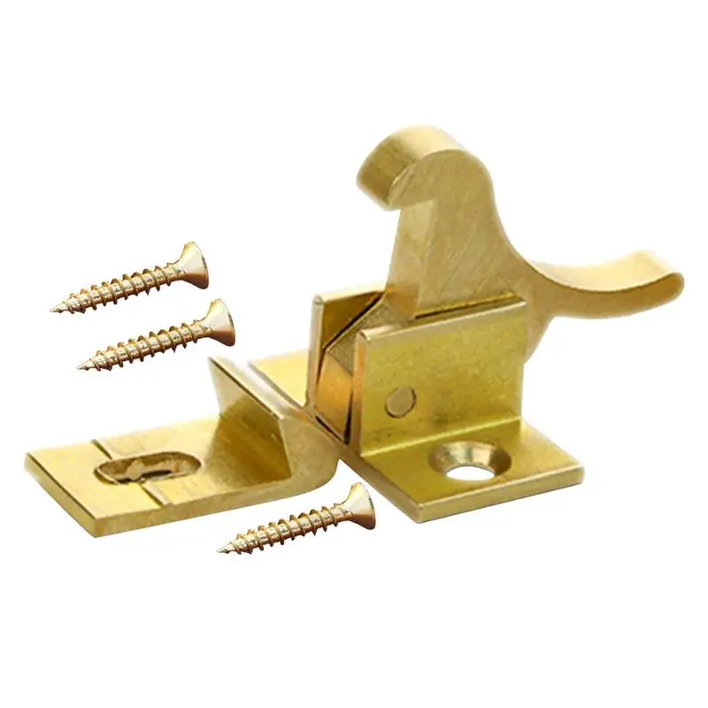 Cabinet Door Latches Brass Window Catch Elbow Latch Vintage Jewelry Box Latch RV Cabinet Door Closures For