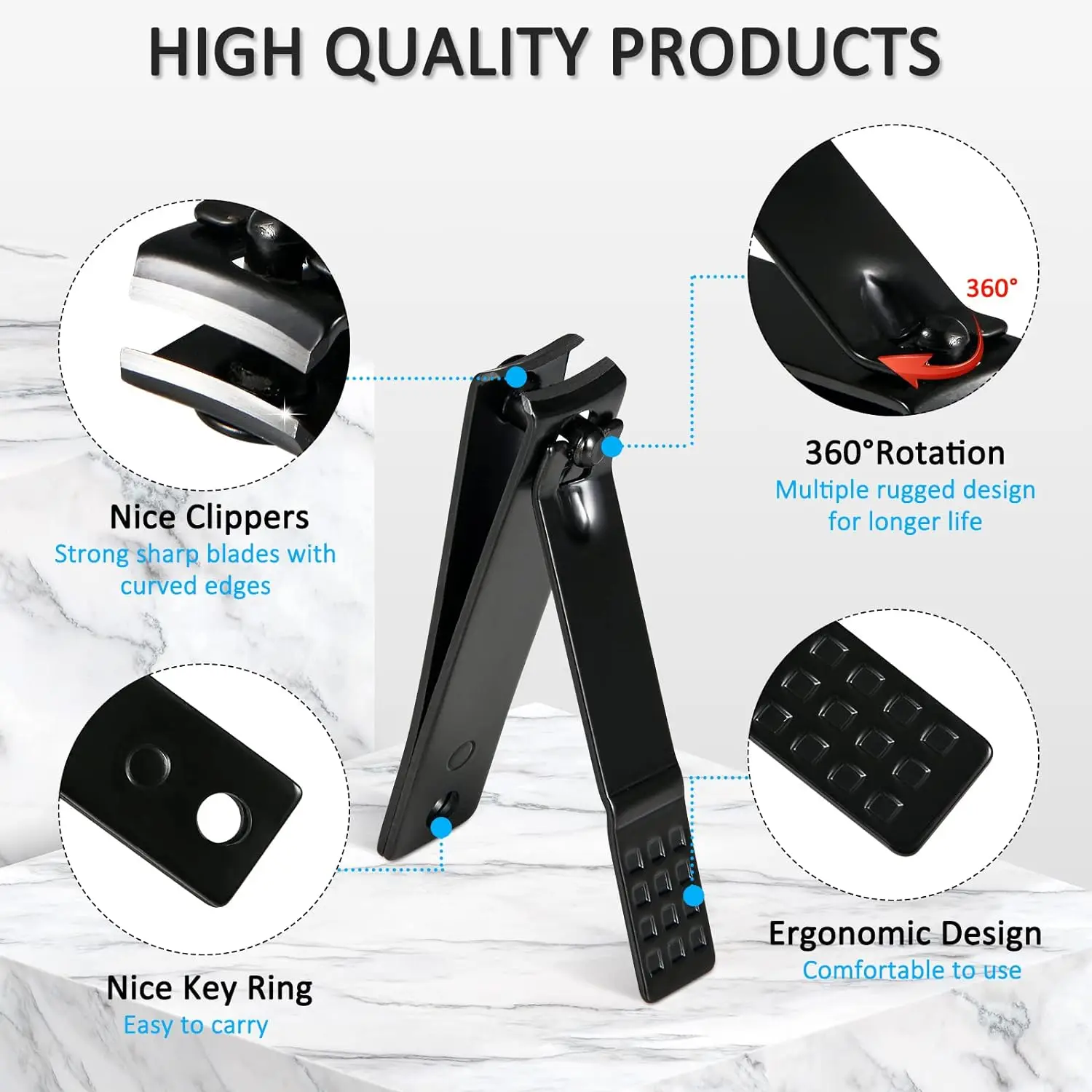 26 Pcs Professional Nail Cutter Pedicure Scissors Set Stainless Steel Portable Manicure Nail Clipper Tool Set 4