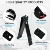 26 Pcs Professional Nail Cutter Pedicure Scissors Set Stainless Steel Portable Manicure Nail Clipper Tool Set 4
