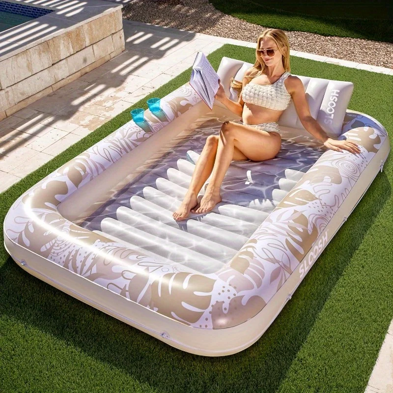 Dmuchane materace do pływania Sloosh 85″ x 57″ z EU za $47.02 / ~181zł