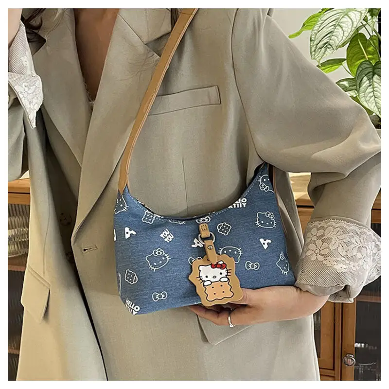 Kitty Kawaii Crossbody Bag New Fashion Cowboy Printing All-Match Cute Crossbody One Shoulder Bags For Woman Gift