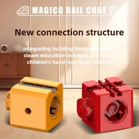Children Magic Track Train Electric Assembled Building Blocks Magnetic Rail Car Maze Educational Toys for Kids Christmas Gifts 4