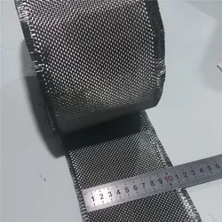 Premium 3K 200gsm Carbon Fiber Cloth - High - Strength Woven Repair Material - 10cmx1m (Black)
