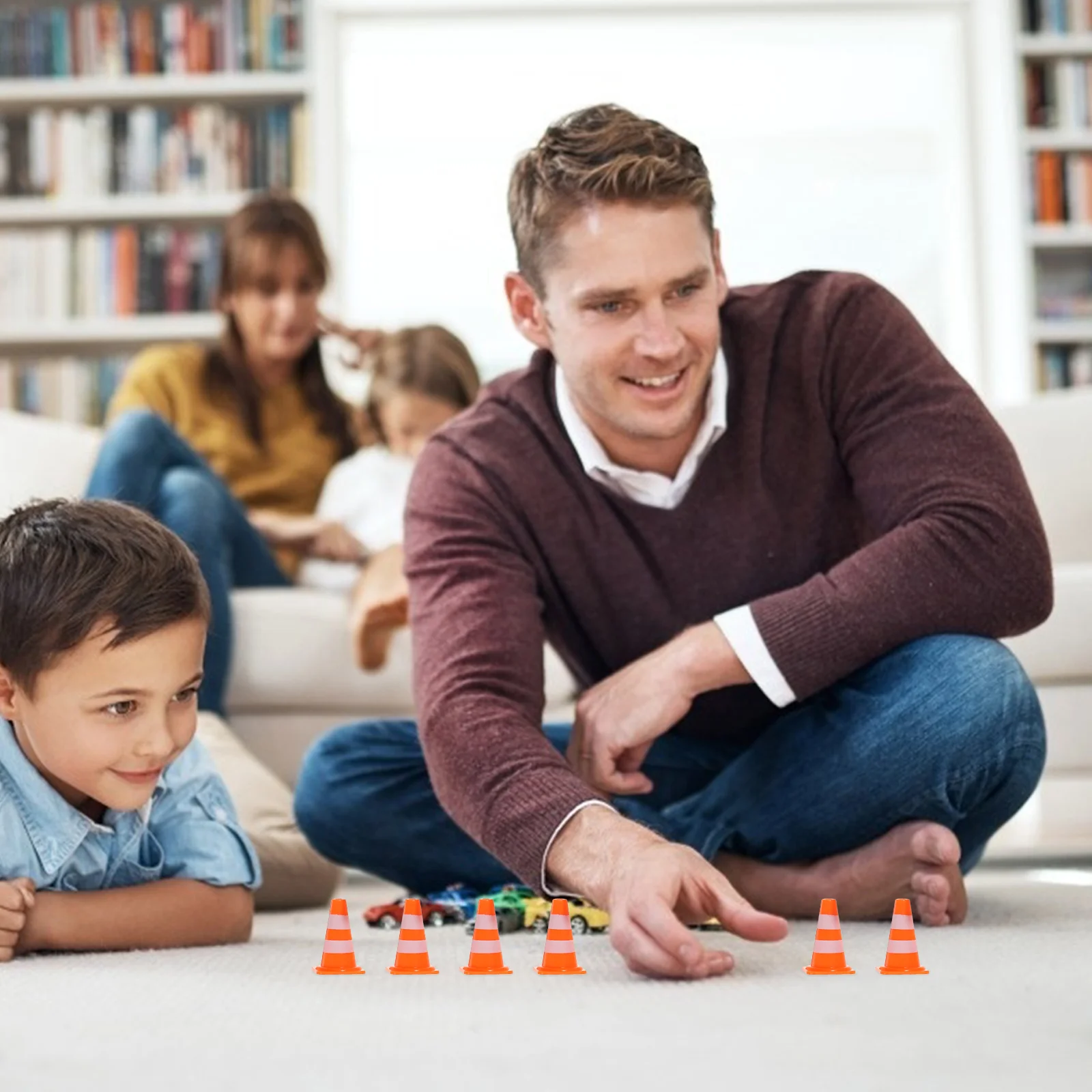 

50/30/10 шт. мини дорожные Конусы дорожные уличные знаки игрушки дорожные баррикады игрушки строительные дорожные знаки игрушки для украшения дома