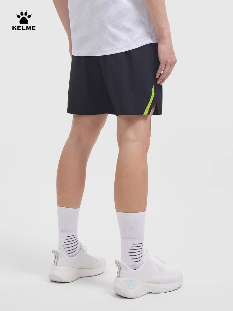 Kelme Football Training Shorts Men's Stitching Split Shorts Woven Sports Breathable Outdoor Running Pants
