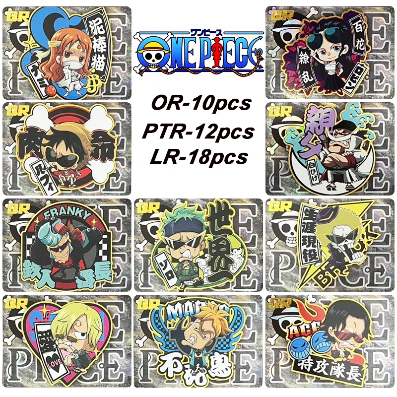 One Piece Qr Ptr Lr Series Collection Card Nami Shanks Monkey D. Rufy Anime Personaggi Flash Card Cartoon Toys Regalo Di Natale
