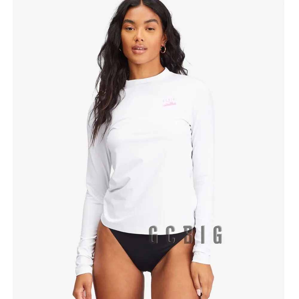 Rash Guard Surfing Swimsuit Women Surf T-Shirt Gym Clothes Swimwear Long Sleeve Swim Floatsuit Tops Uv Swimming Tight Rash Guard Surfing Suit Camiseta Surf
