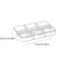 5pcs Nail Art Storage Box Rhinestone Organiser Charm Organiser Bead Storage Container Painting Beads 6 Grid Nail Art Container 5