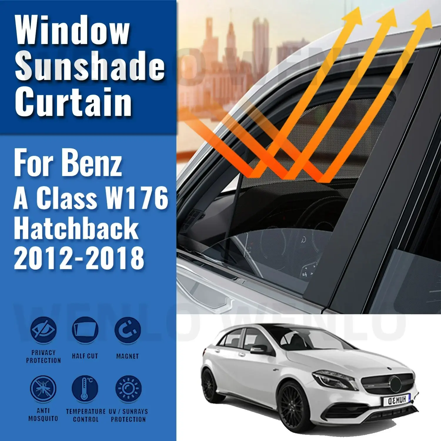 

Солнцезащитный козырек для Mercedes Benz A Class W176 Hatchback 2012-2018