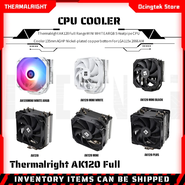 Thermalright BA120 6 Heat Pipe ARGB Air-Cooled CPU Cooler AGHP Anti-Gravity  120mm Silent Cooling Fan For AM4/1200/1700/115X - AliExpress
