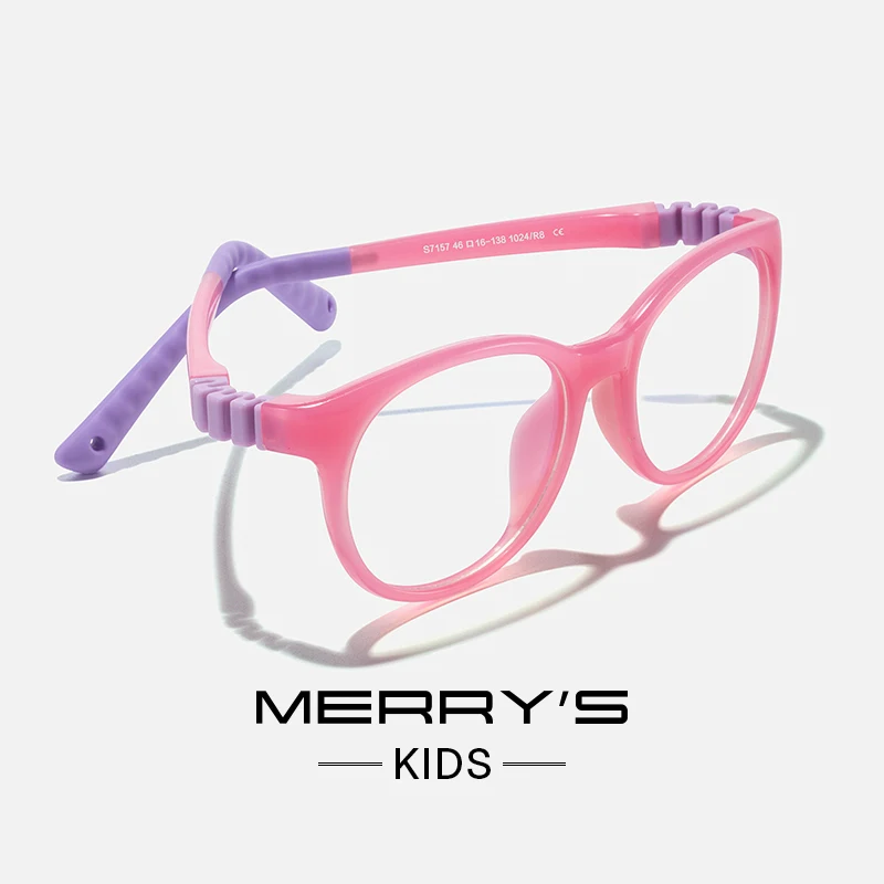 Kids Glasses Optical Spectacle Frames Kids Oval Silicone Flexible Glasses Frame For Boy Girl With Sports Strap