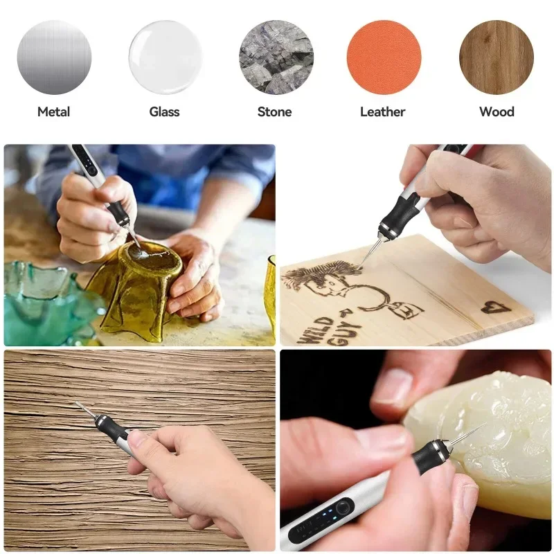Electric Engraving Pen Electric Engraving Pen Etching Craft Tools Machine Engraver Mini Set DIY For Metal Glass Wood Carving