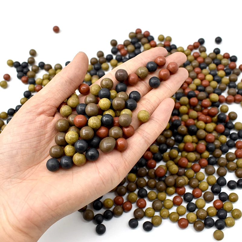 100pcs Multi-Colored 8mm Safety Mud Ball Slingshot Accessories Super Hard Ceramic Balls Outdoor Hunting Slingshot Ammo slingshot ammo