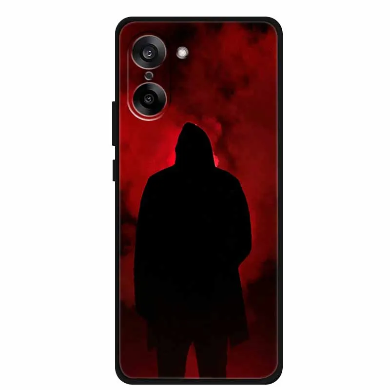 Sleek Black Soft Silicone Shockproof Phone Case