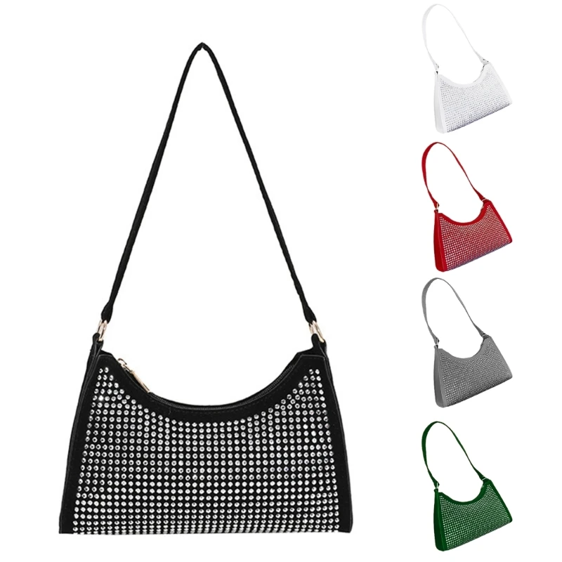 

Sparkling Diamond Clutch Stylish Underarm Purse for Fashion-forward Ladies Girls