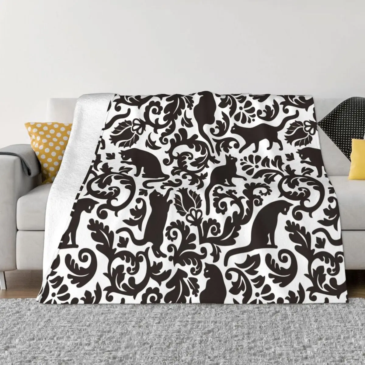 

Cat Animal Blanket Fleece Print Multifunction Soft Throw Blankets for Bedding Outdoor Bedding Throws