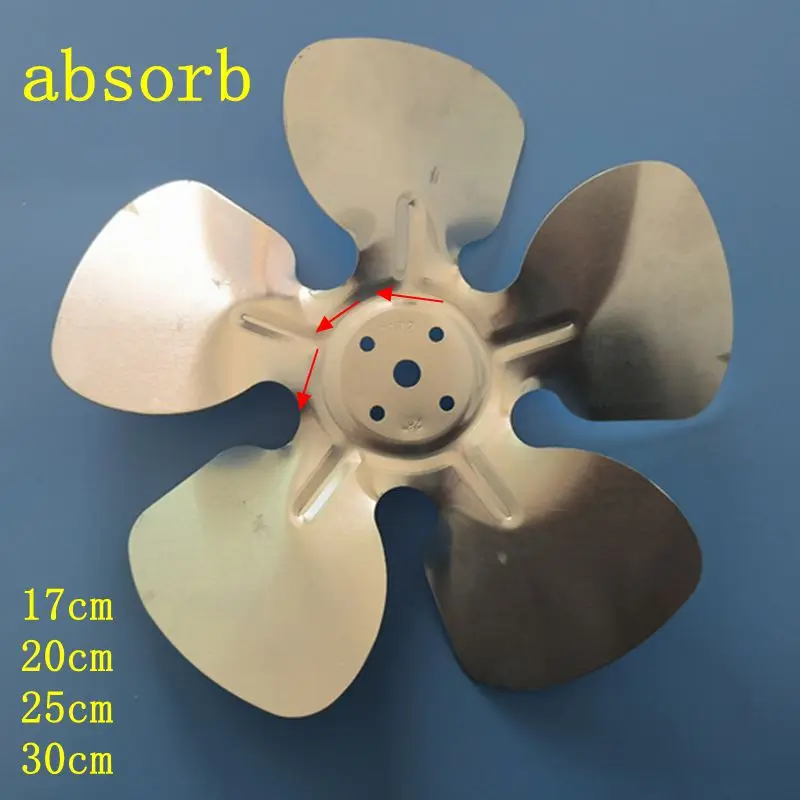 general home refrigerator cooling Iron fan blade 300/250/200/170mm heat dissipation fan blade freezer repair spare pa absorb