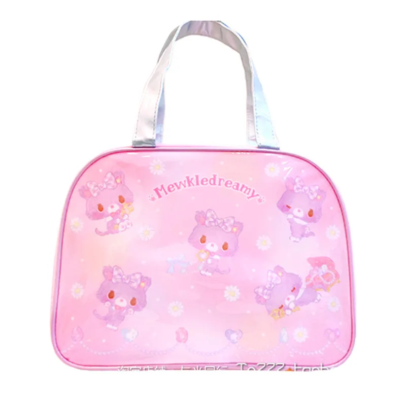 Mewkledreamy Cat Hand Bags For Women Girls Handbags Kawaii Cute Pvc Beach Bag Impermeabile Anime Toto Bag