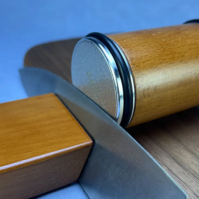 WYWY Rollen-Messerschärfer Mit Diamantscheiben - 15° & 20° Winkel Für Küchenmesser