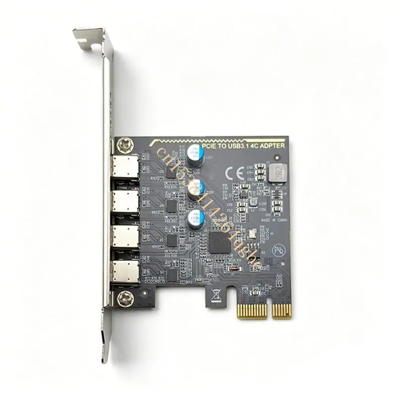 T5UE용 USB3.0 PCIExpress 확장 카드(4개 유형 C 포트 5Gbps 포함)