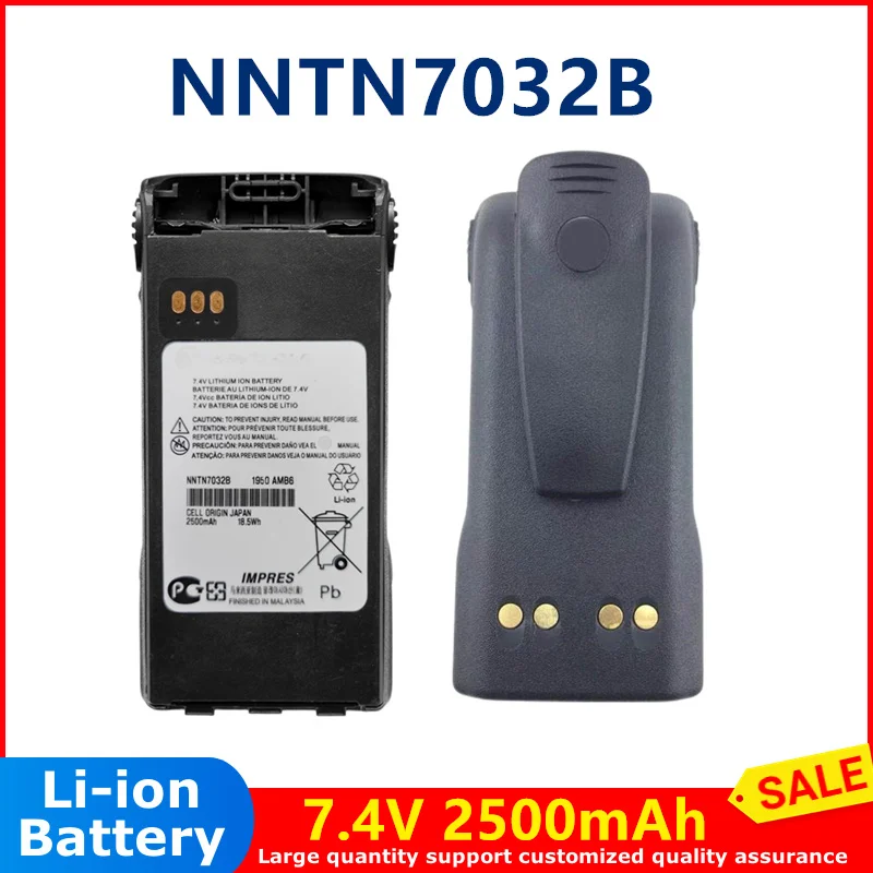 5200mAh Li-ion Replacement Battery For Motorola XTS3000, XTS4250, XTS5000 Radios - Model NNTN6034 (Non-IMPRES)