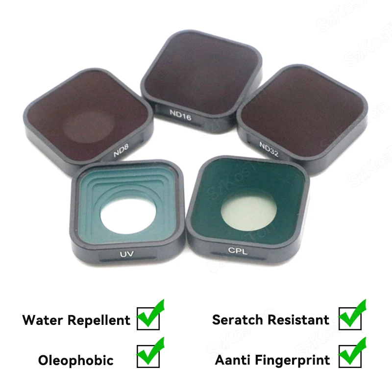 Enhanced UV CPL ND Filter Kit with Red Color Options - Polarized Camera Lens Accessories
