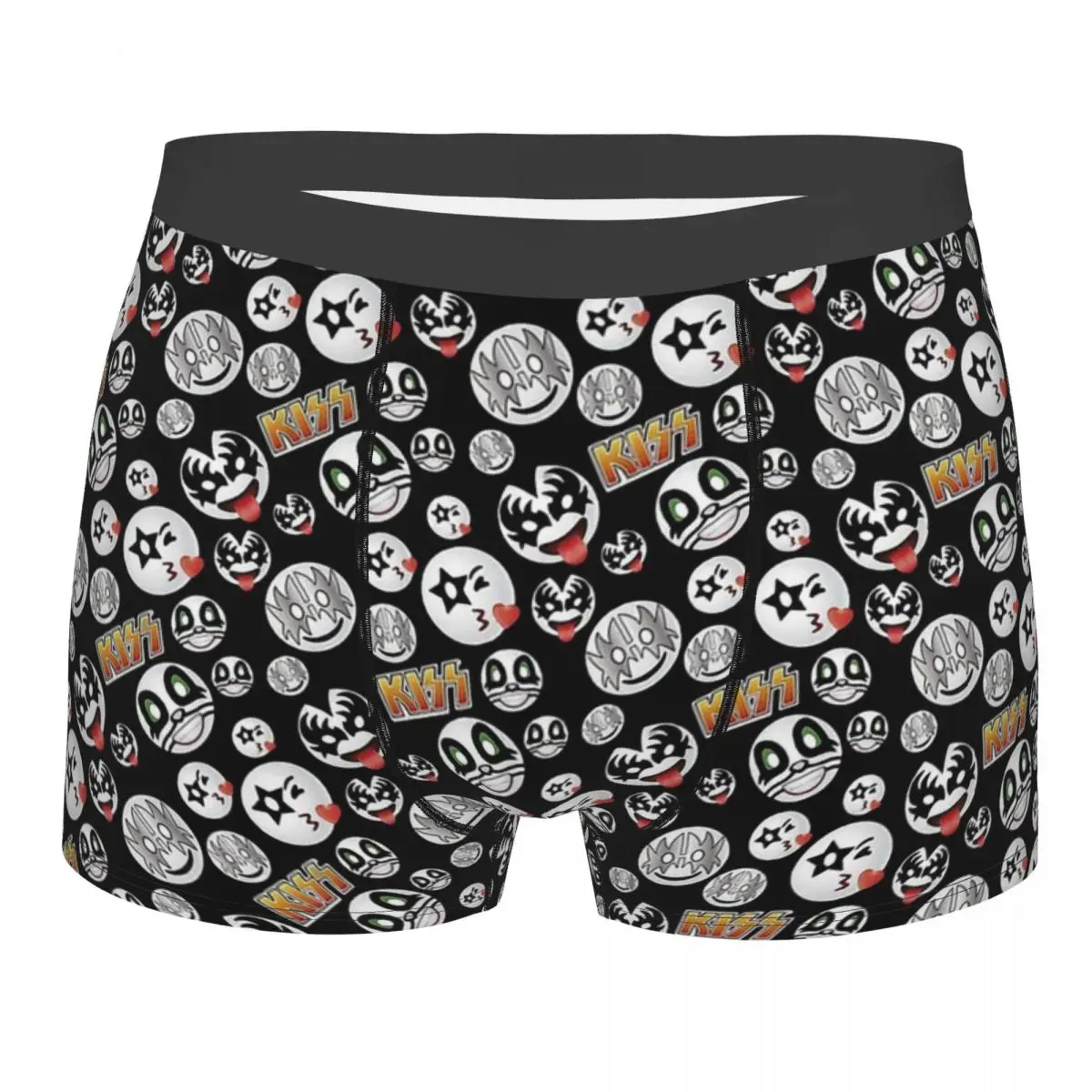 

Kiss Band Pattern Cute Design For Kids Men Printed Boxer Briefs Underpants The Demon Highly Breathable Top Quality Gift Idea