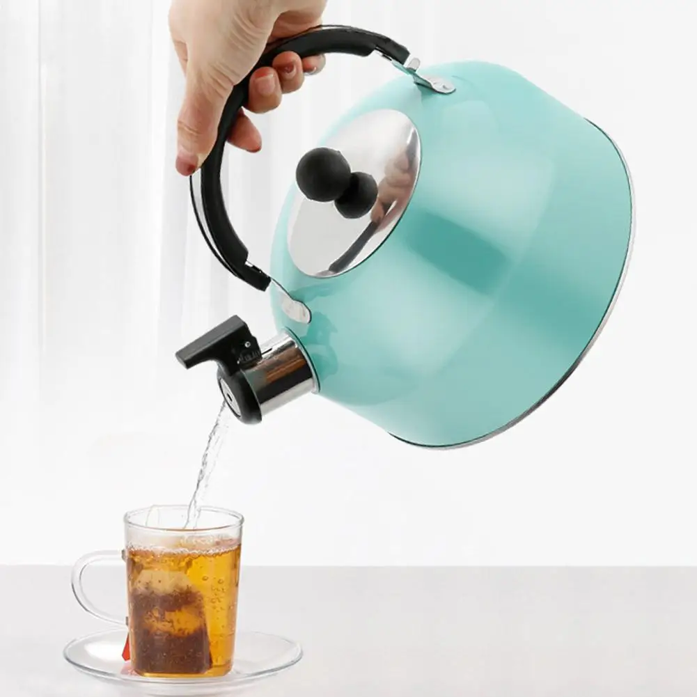Folding Kettle Portable Folding Kettle 3L Household Flat Bottom Kettle Stainless Steel Gas Stove Cooker For ALL Stove Tops Gas Kettles Boil Water Kitchen Accessories