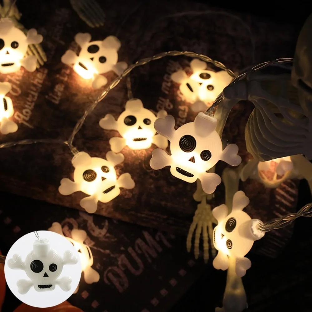 

Ghost Festival Halloween LED String Light Horror's Battery Version Decor Lamp Party Decor 1.5 Meters Skeletons Lights Outdoor