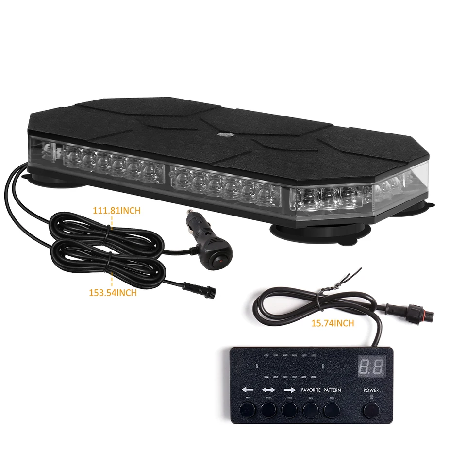 Uxsjakjsd - Luces Estroboscópicas LED De Emergencia Para Coche | 12V/24V, Montaje Magnético, Para Techo