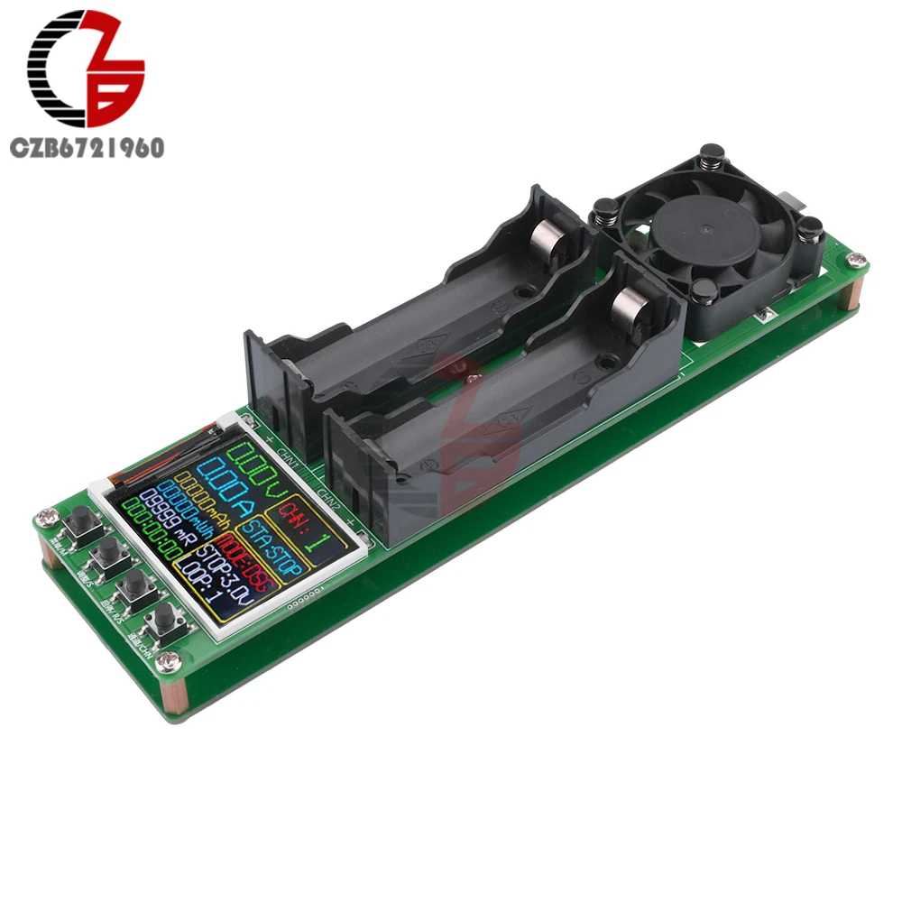 18650 Lithium Battery Capacity Tester MAh MWh Internal Resistance Tester Auto Charging and Discharging Module Power Detector 5
