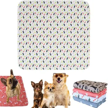 Durable Super Absorbent Pet Bed Mat Washable Anti-Slip Puppy Pee Pad with Pheromones Waterproof Leak-Proof Dog Urine Pad Dogs