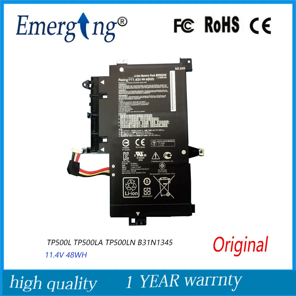 

11.4V 48WH New Laptop Battery B31N1345 for ASUS Transformer Book TP500 TP500LA TP500LN