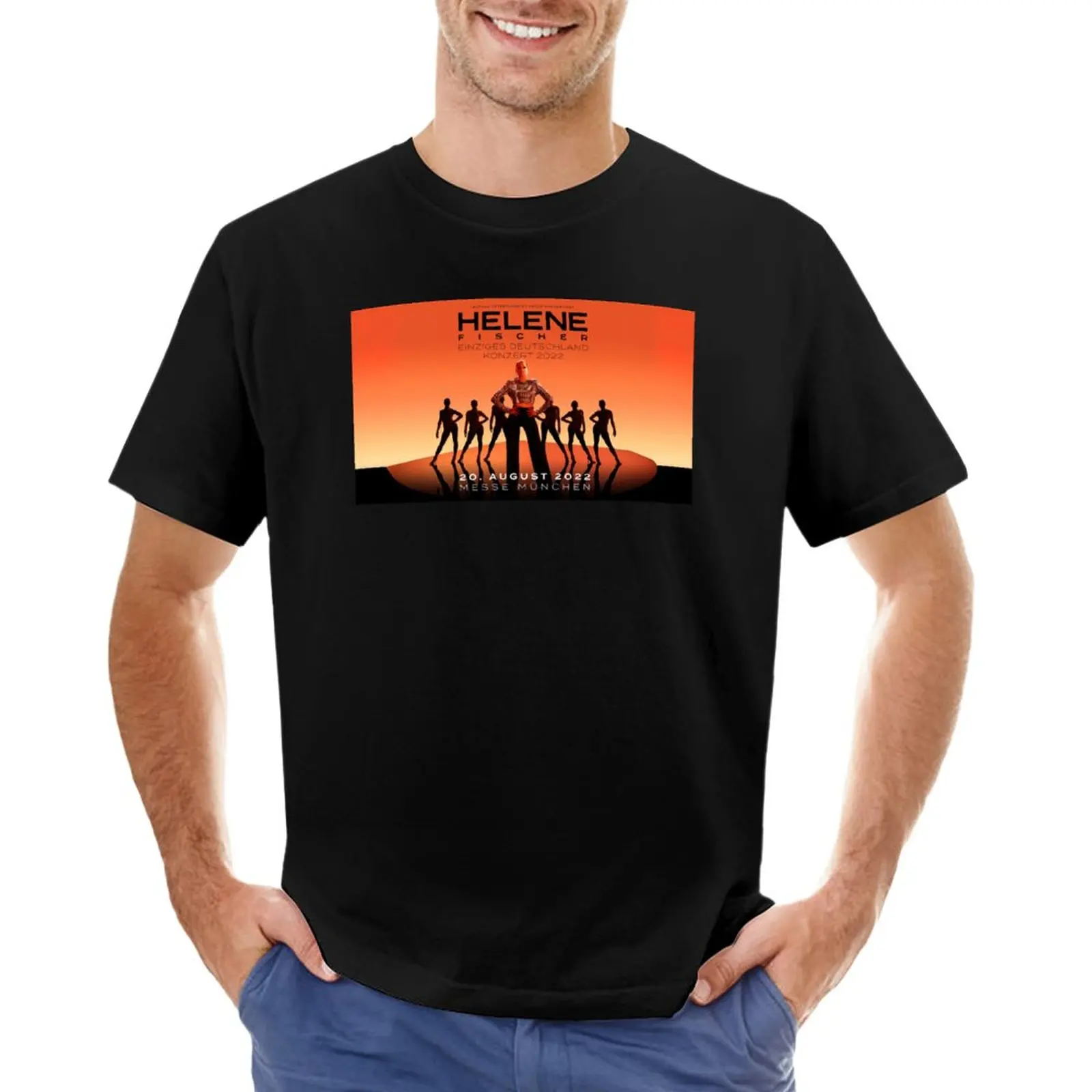 

Helene Fischer Messe Munchen 2022 T-Shirt quick drying boys animal print black t shirts for men