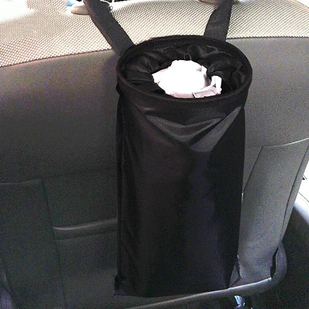 Car Seat Back Trash Holder Hang Litter Bag Garbage Storage Rubbish Container Oxford Cloth Car Garbage Storage Bag Accessorie car storage bag car trash can car trash bag car seat accessory