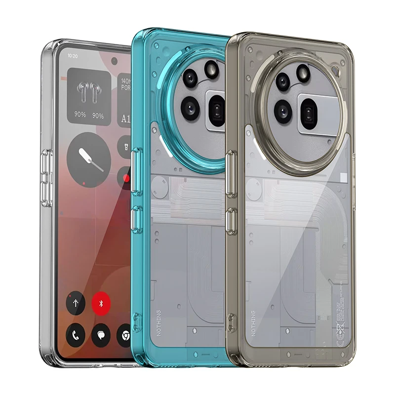 Transparent Colorful TPU Protective Phone Case - Clear Coque Shell s
