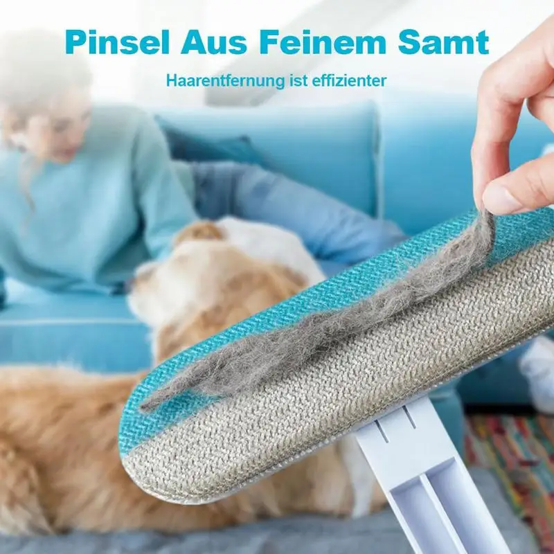 Portable Pet Hair Remover Brush for Easy Cleaning
