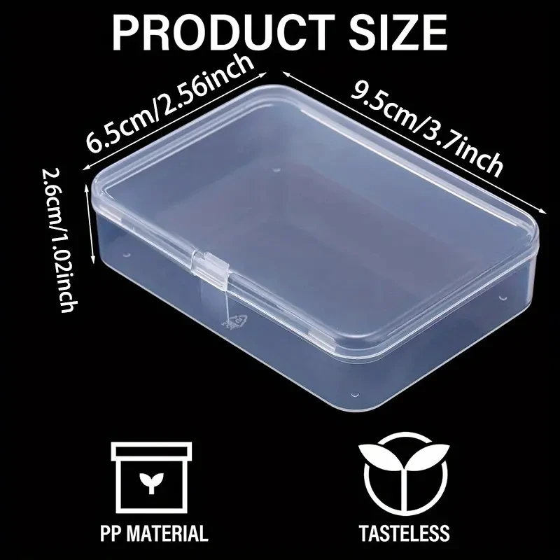 2pcs Plastic Playing Card Cases Transparent Rectangular Storage Boxes with Secure Clasp Closure for Poker & Business Cards playing card cover plastic storage box card storage box playing card holder