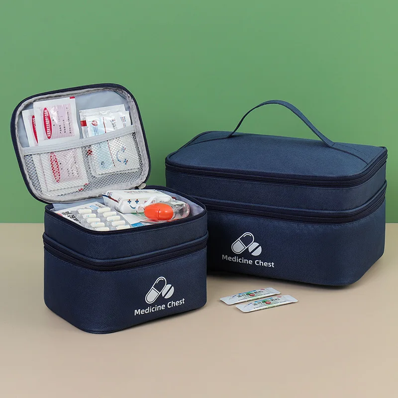 Outdoor Portable Medicine Storage Bag First Aid Bag Medicine Box Emergency Epidemic Prevention School Health