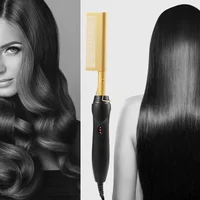Hot Comb Hair Straightener Brush Hot Comb Pressing Electric Heat Electric Hair Brushes Styling Tools Cepillo Alisador De Cabello 2